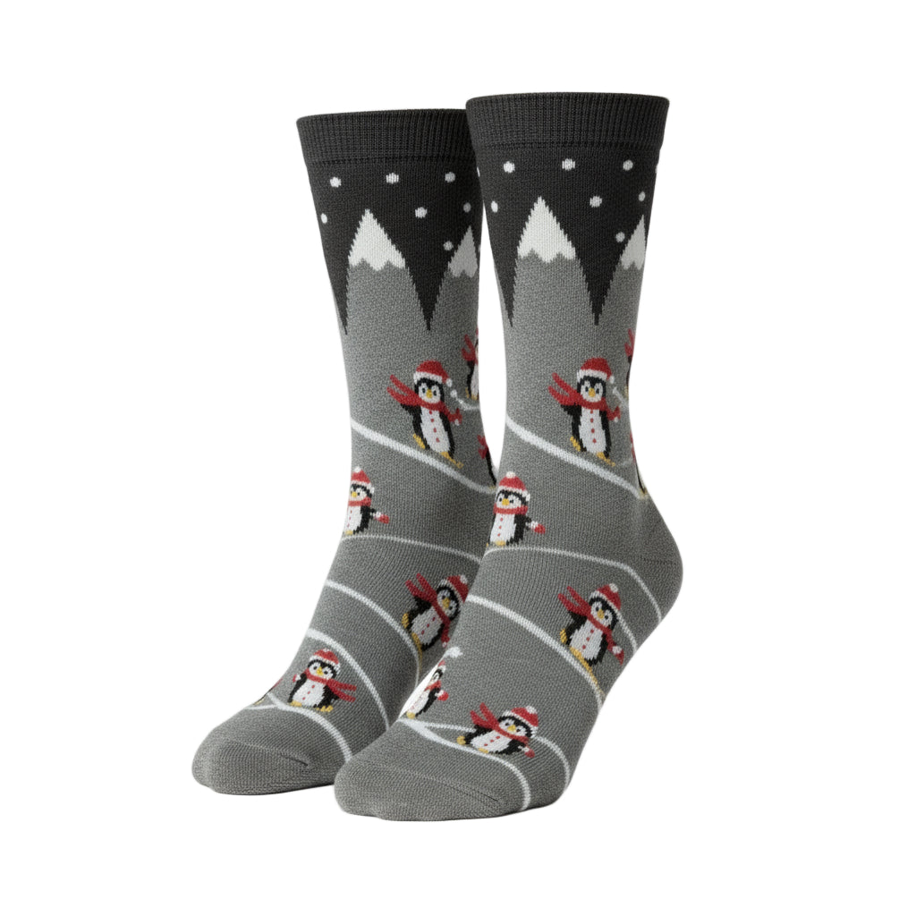 Happy Penguin Design Crew Socks