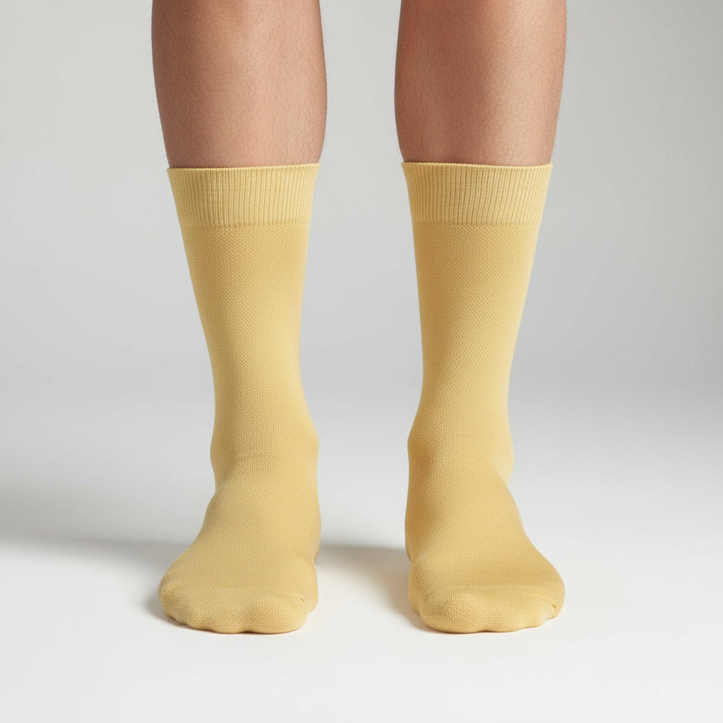 Bamboo Patterned Crew Socks