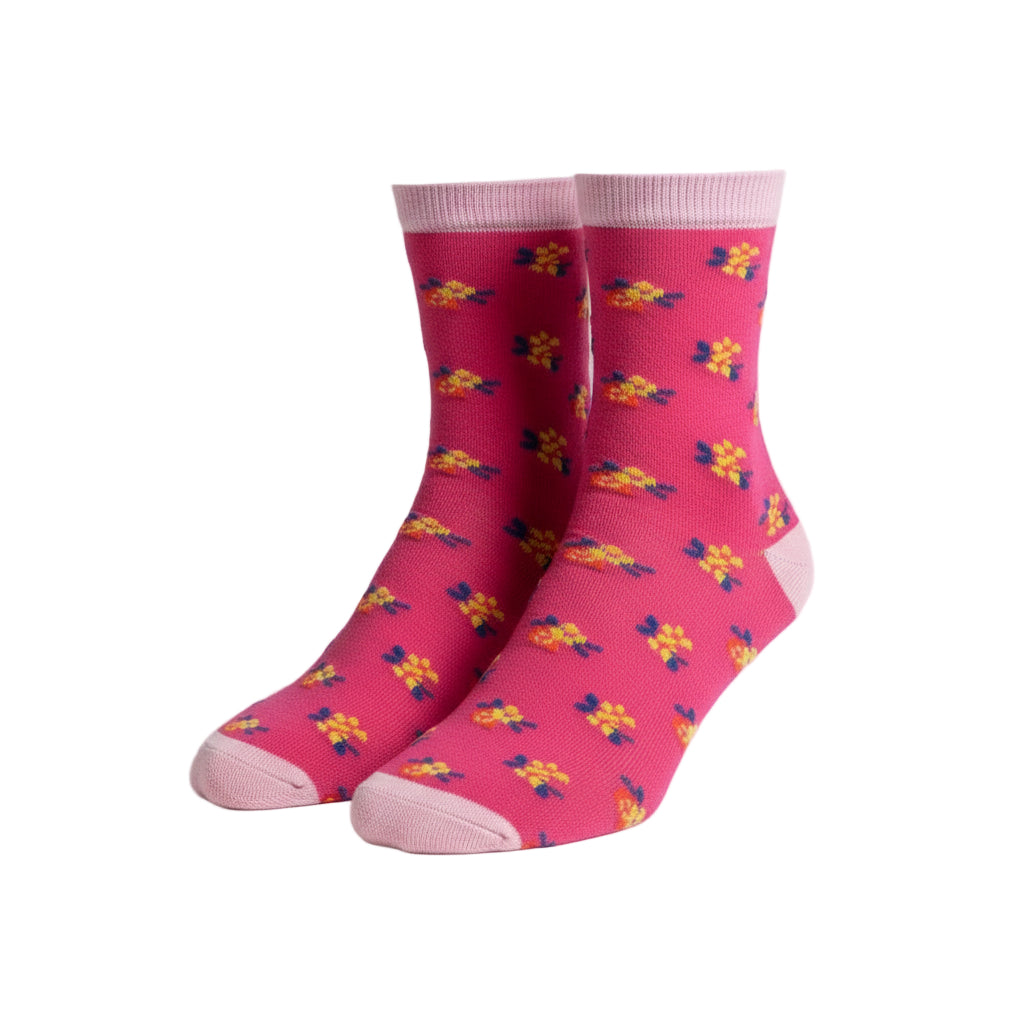 Floral Pattern Ankle Low Cut Socks