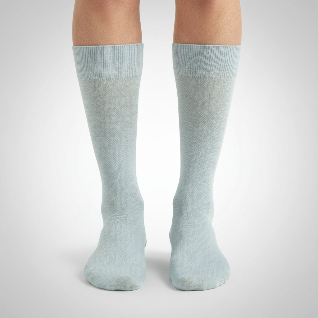 Bamboo Patterned Crew Socks