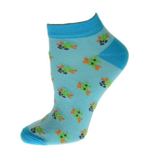 Floral Pattern Ankle Low Cut Socks