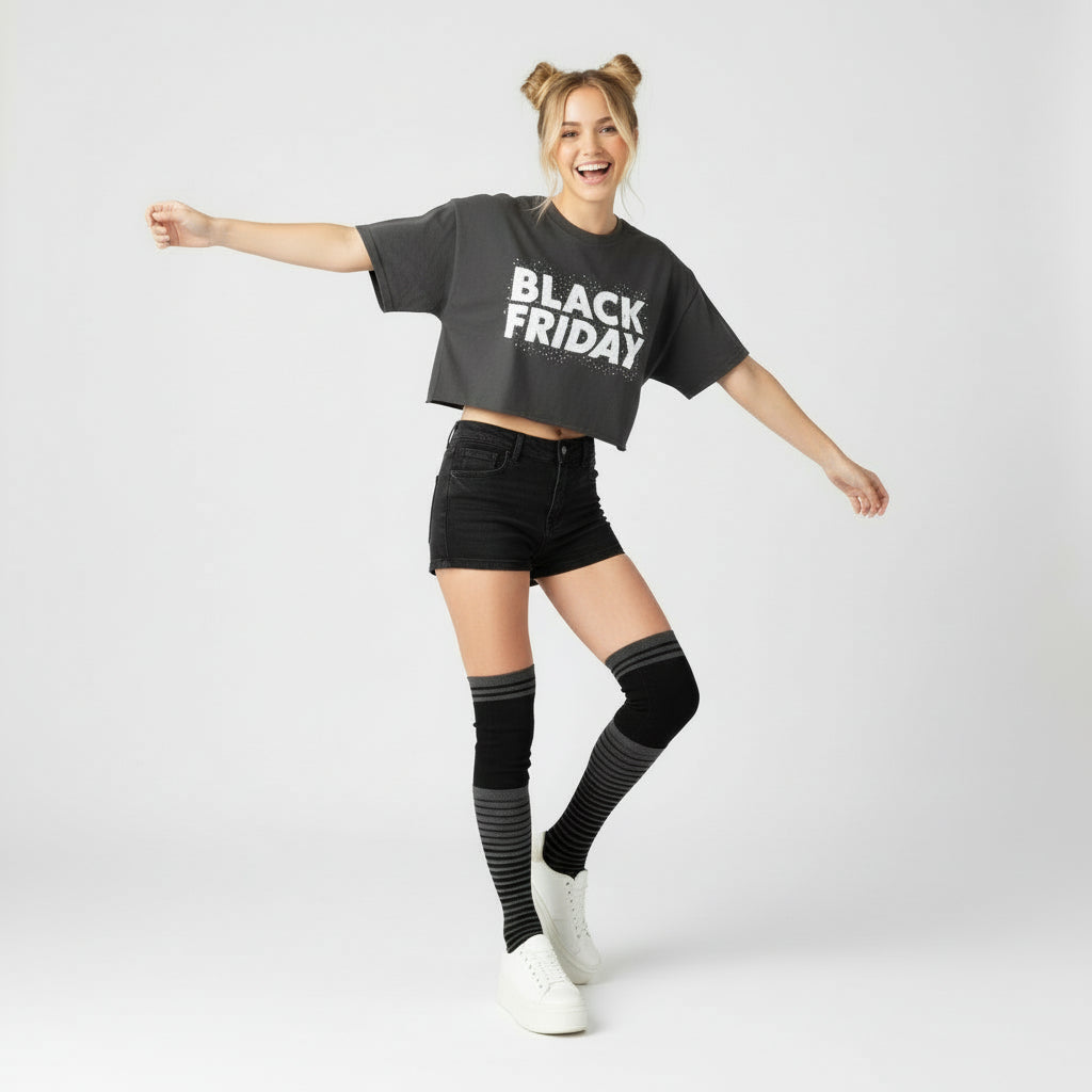 Women's Stripe Cotton Crew Socks