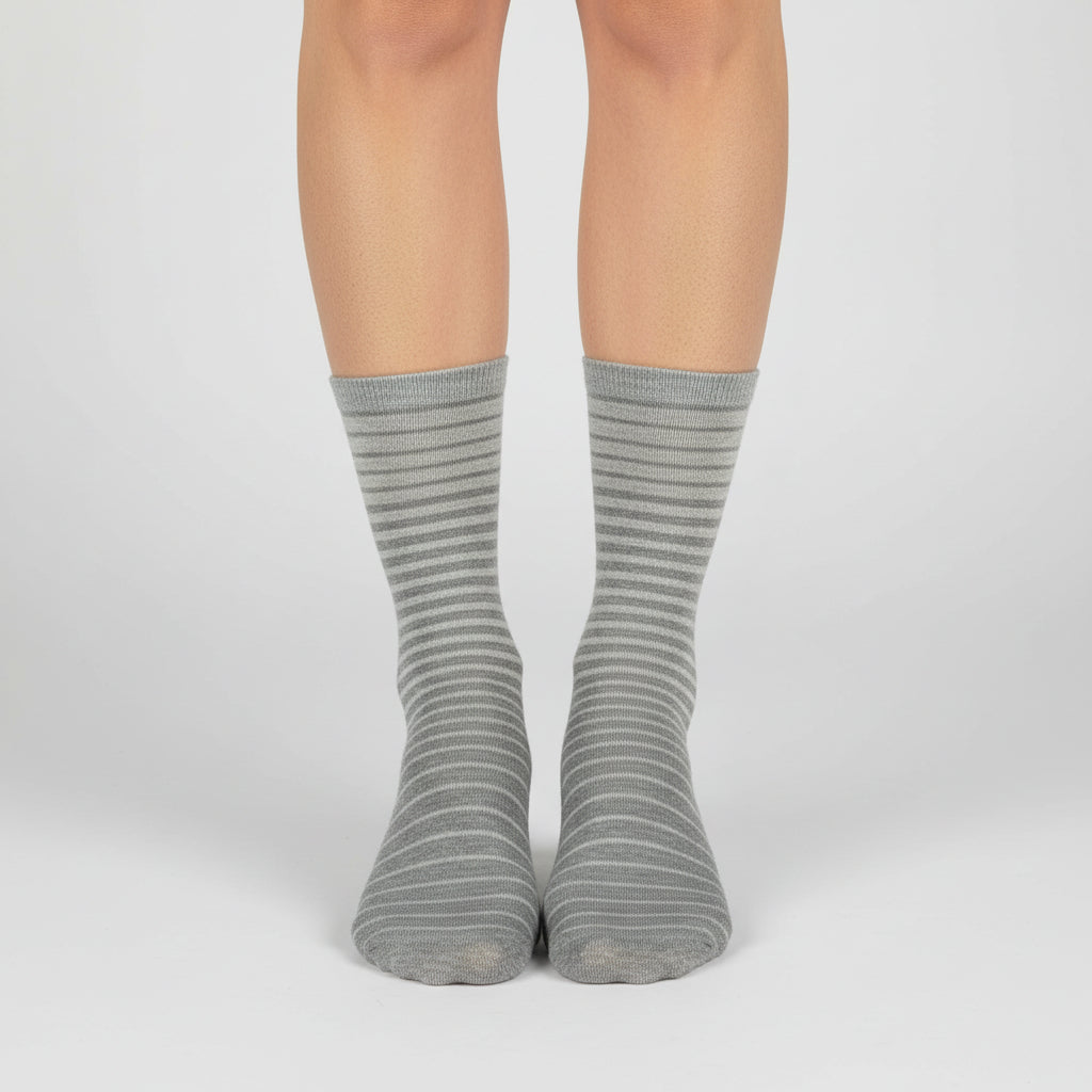 Women's Stripe Cotton Crew Socks