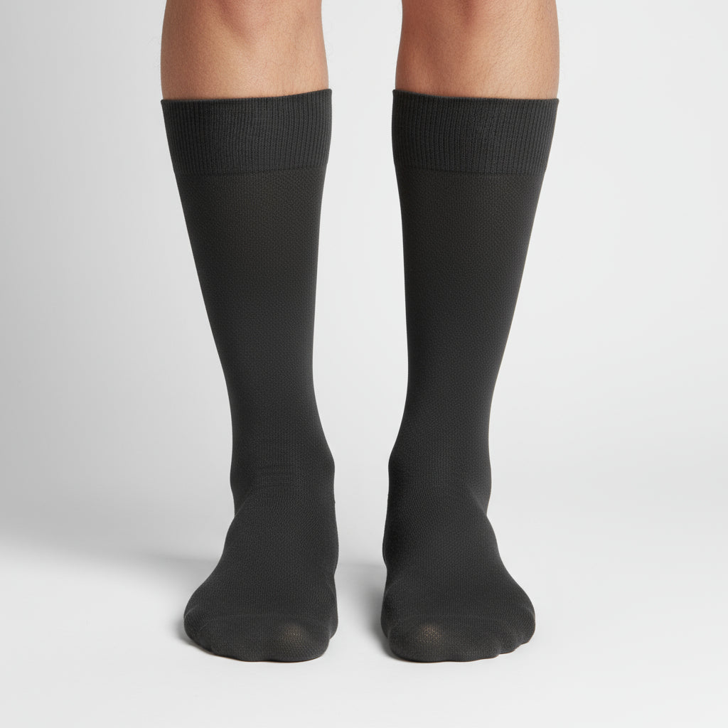 Bamboo Patterned Crew Socks