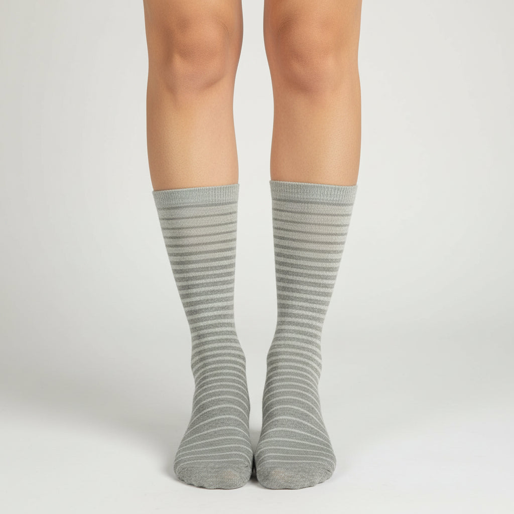 Women's Stripe Cotton Crew Socks