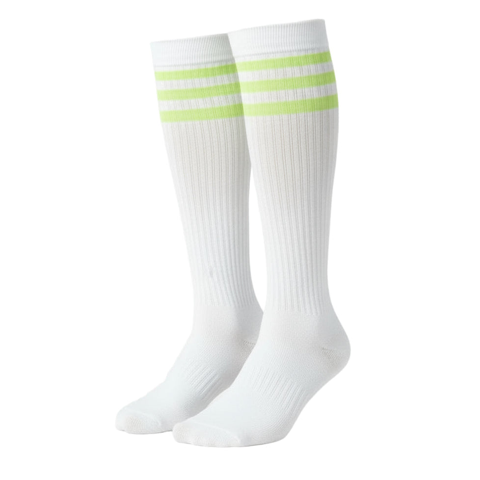Green Stripe Knee High Socks