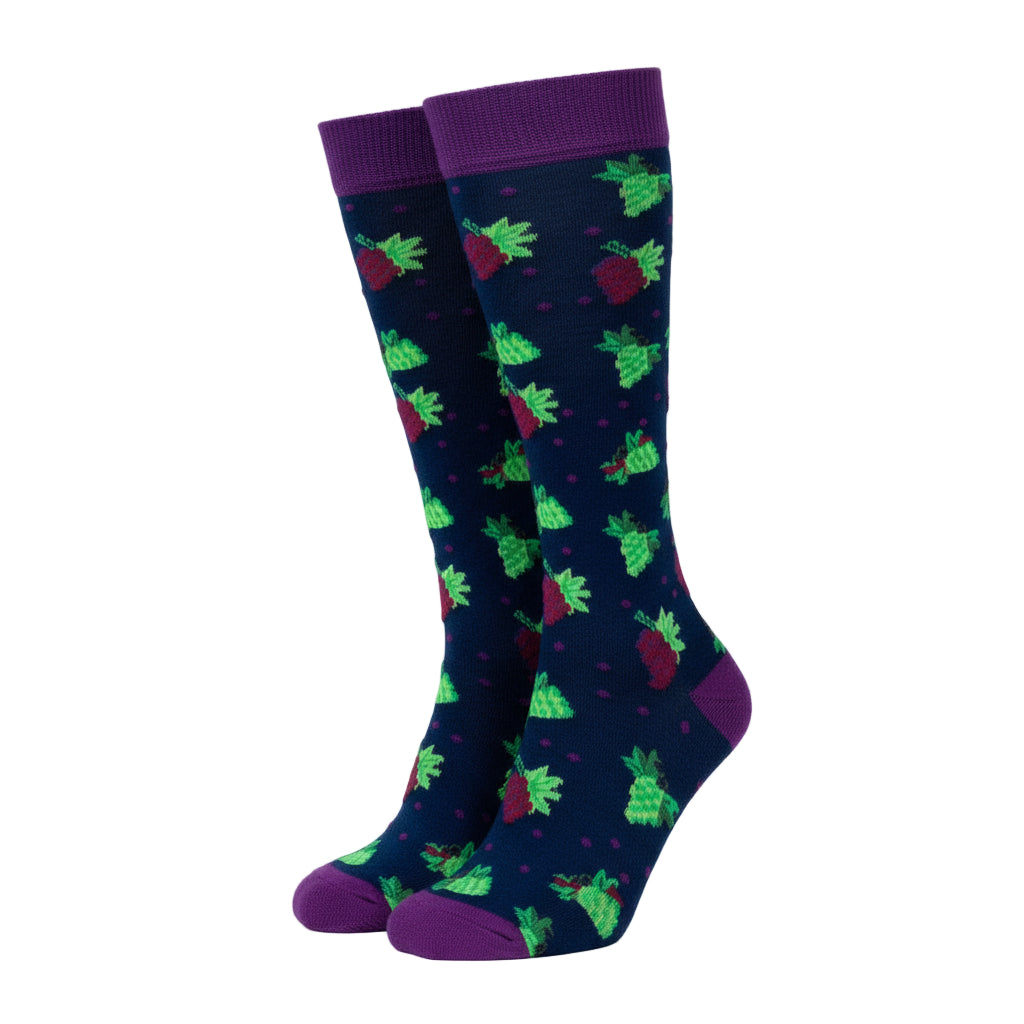 Grape Design Knee High Socks