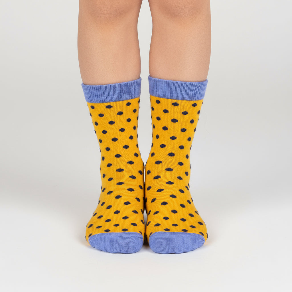 Kids Apricot Dot Socks