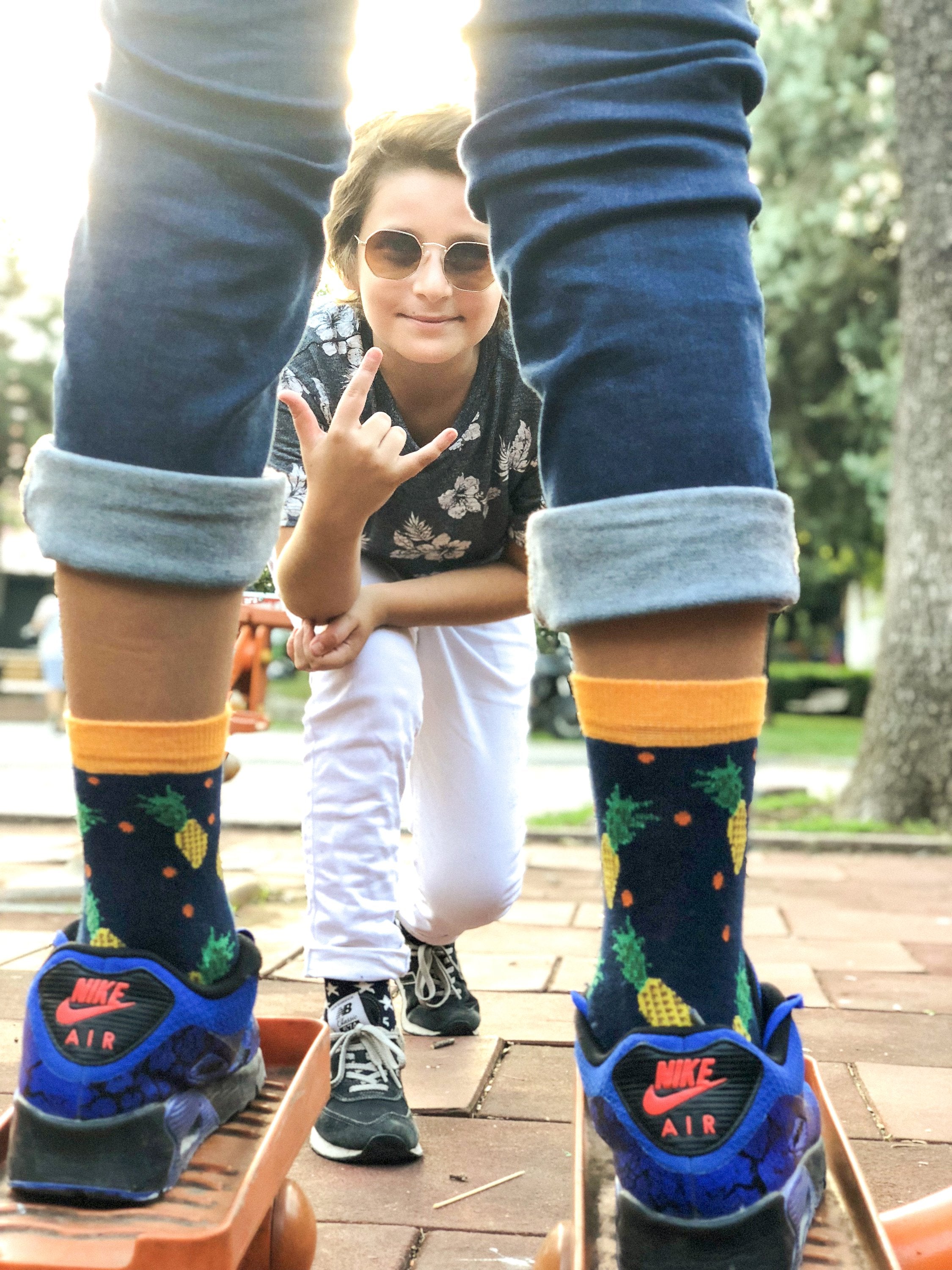 Kids Pineapple Design Socks