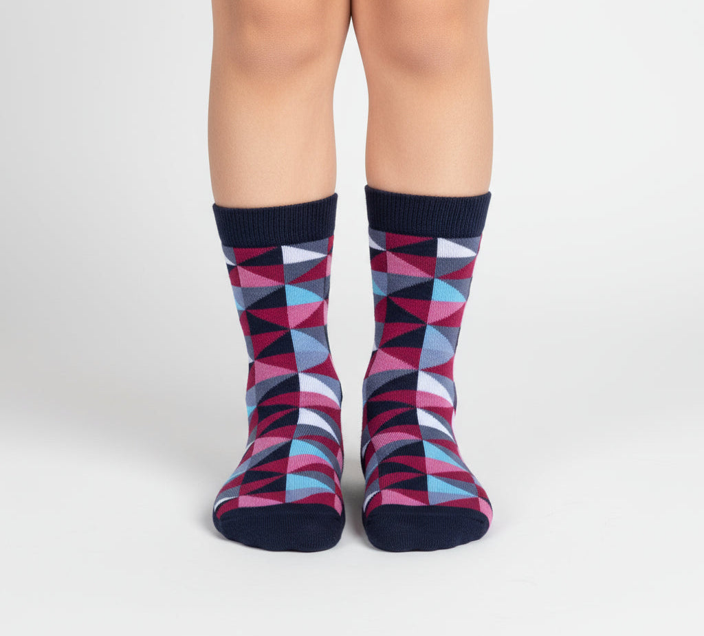 Kids Red Triangle Socks