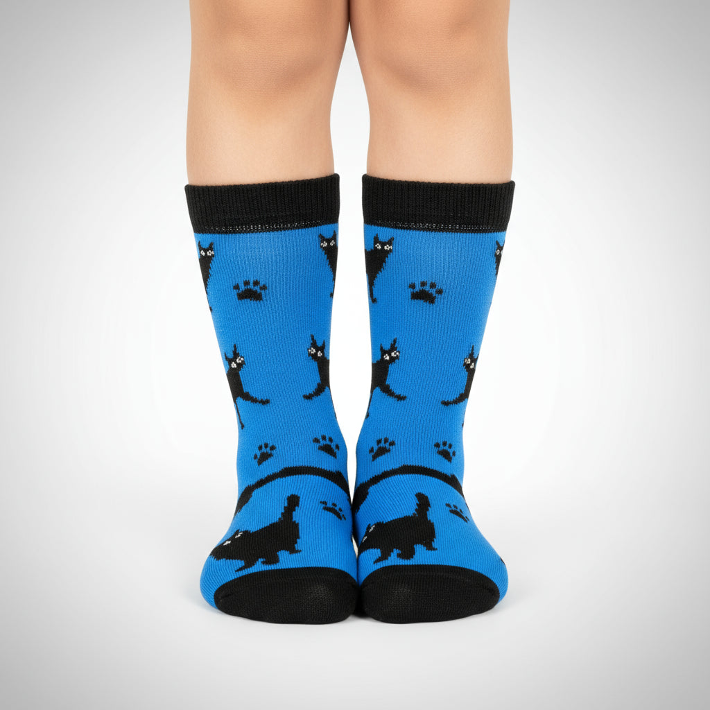 Kids Shadow Cat Socks