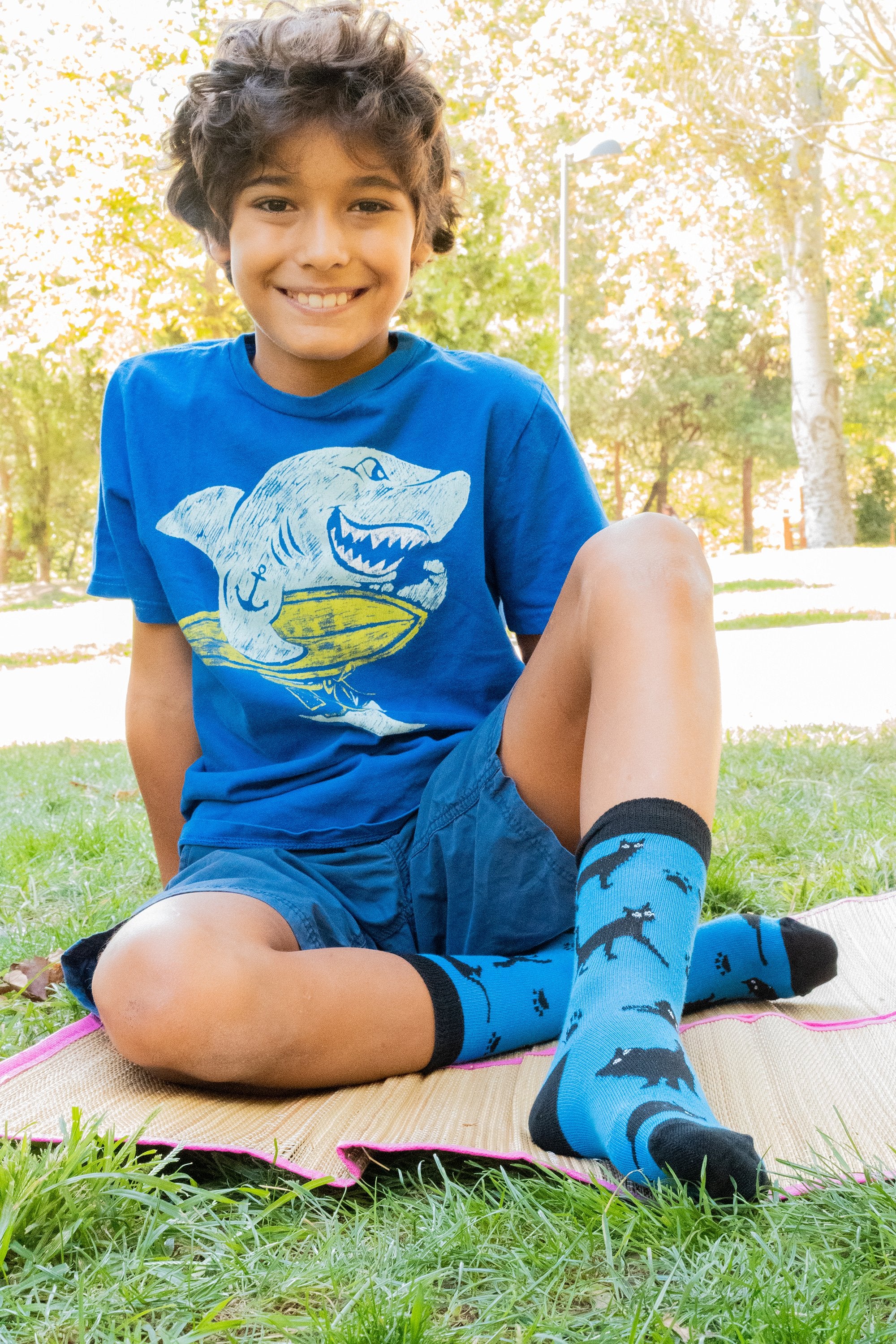 Kids Shadow Cat Socks