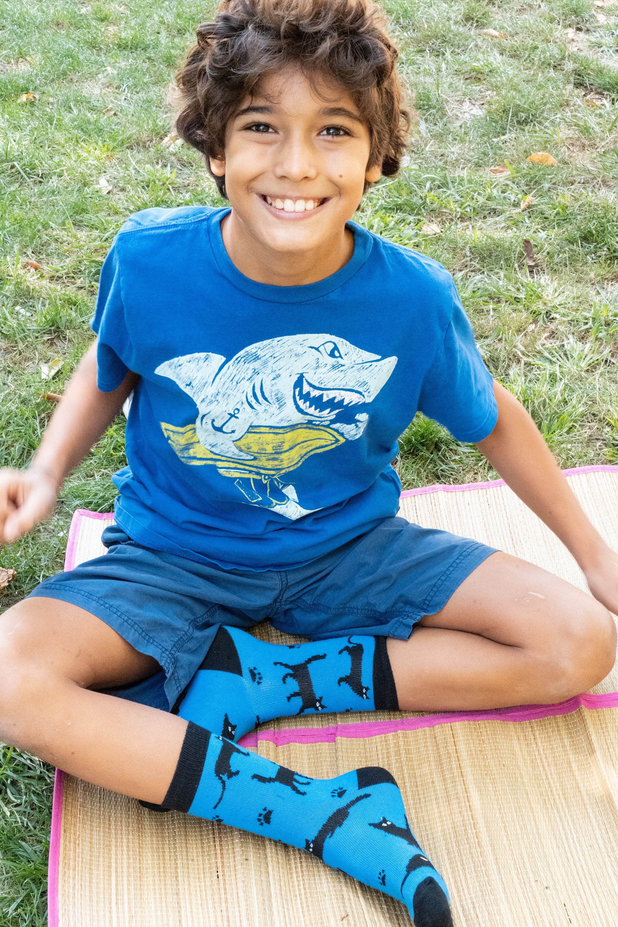 Kids Shadow Cat Socks