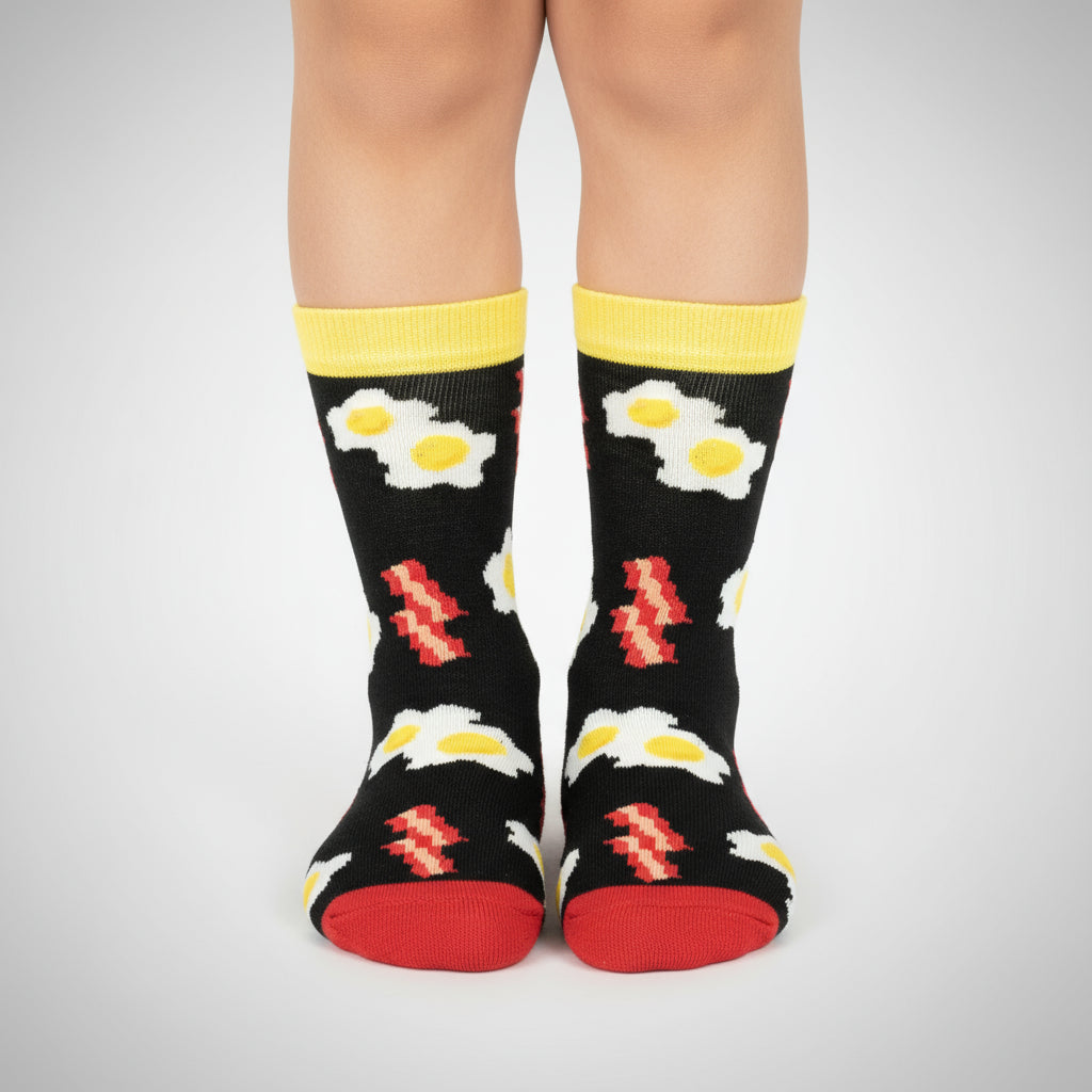 Kids Bacon & Eggs Socks
