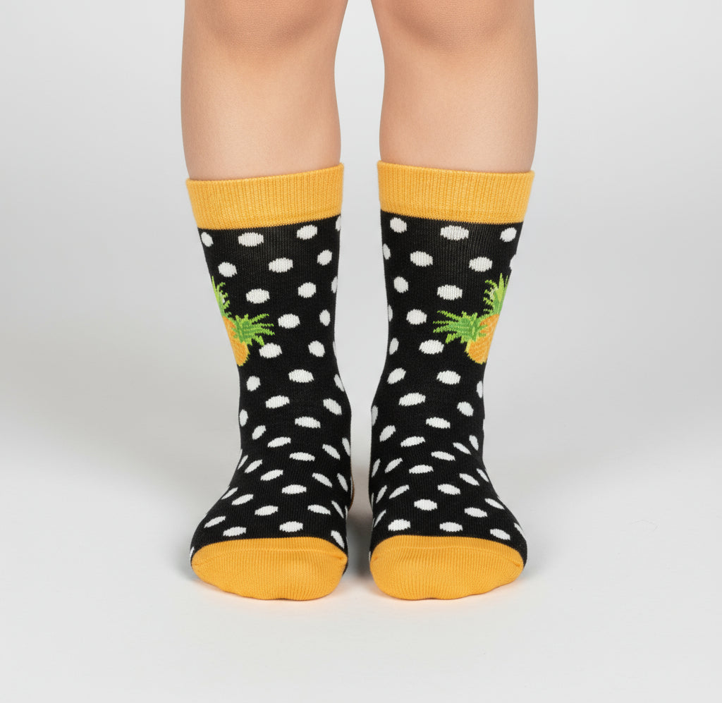 Kids Pineapple Dot Socks