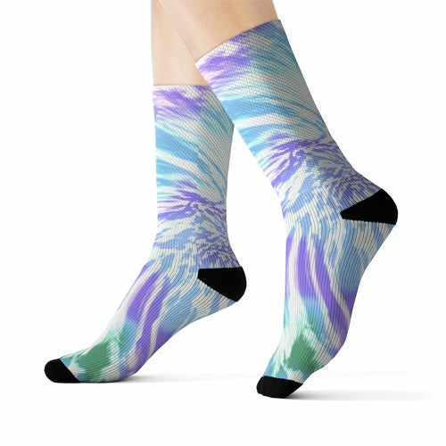 Purple Tie Dye Socks
