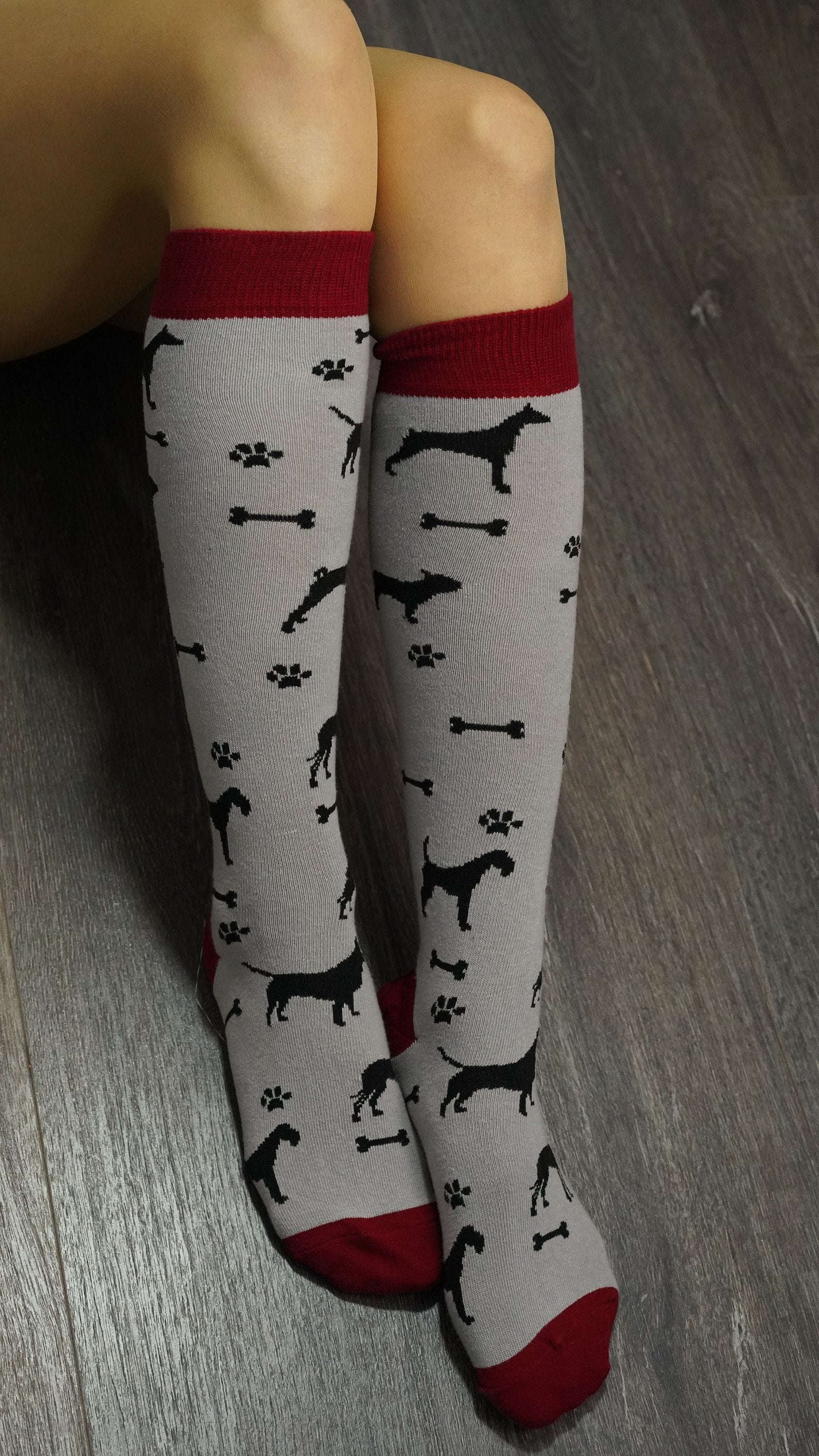 Shadow Dog  Knee High Socks
