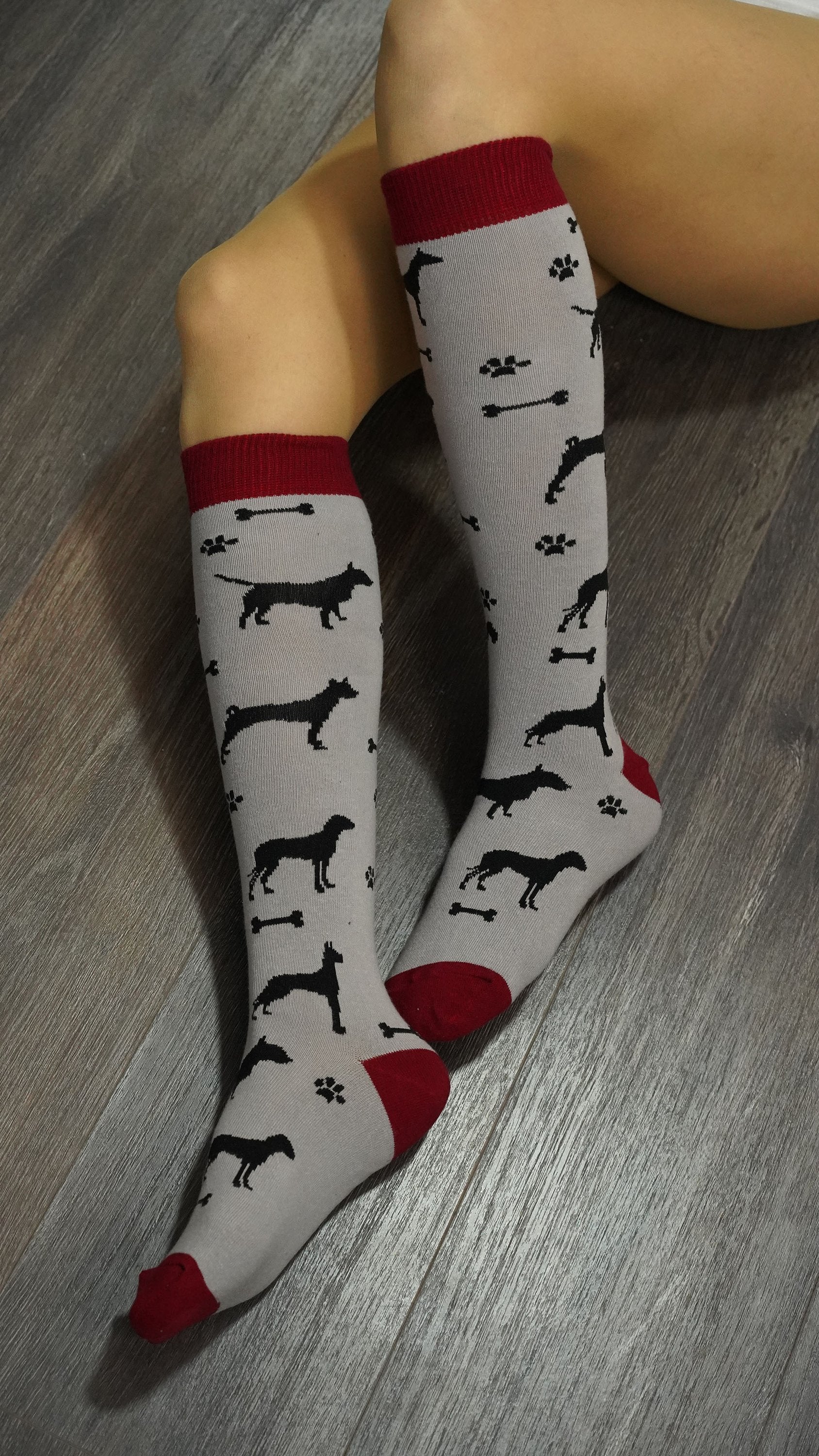 Shadow Dog  Knee High Socks
