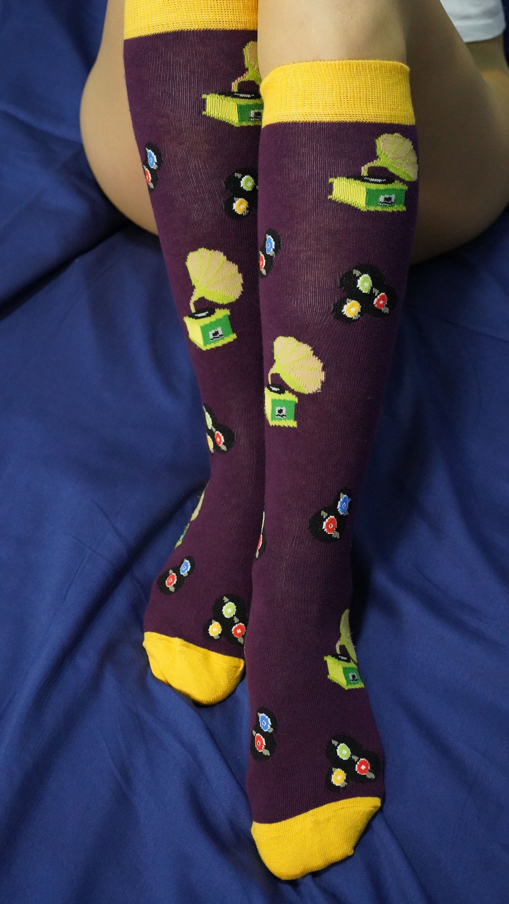 Gramophone Design Knee High Socks