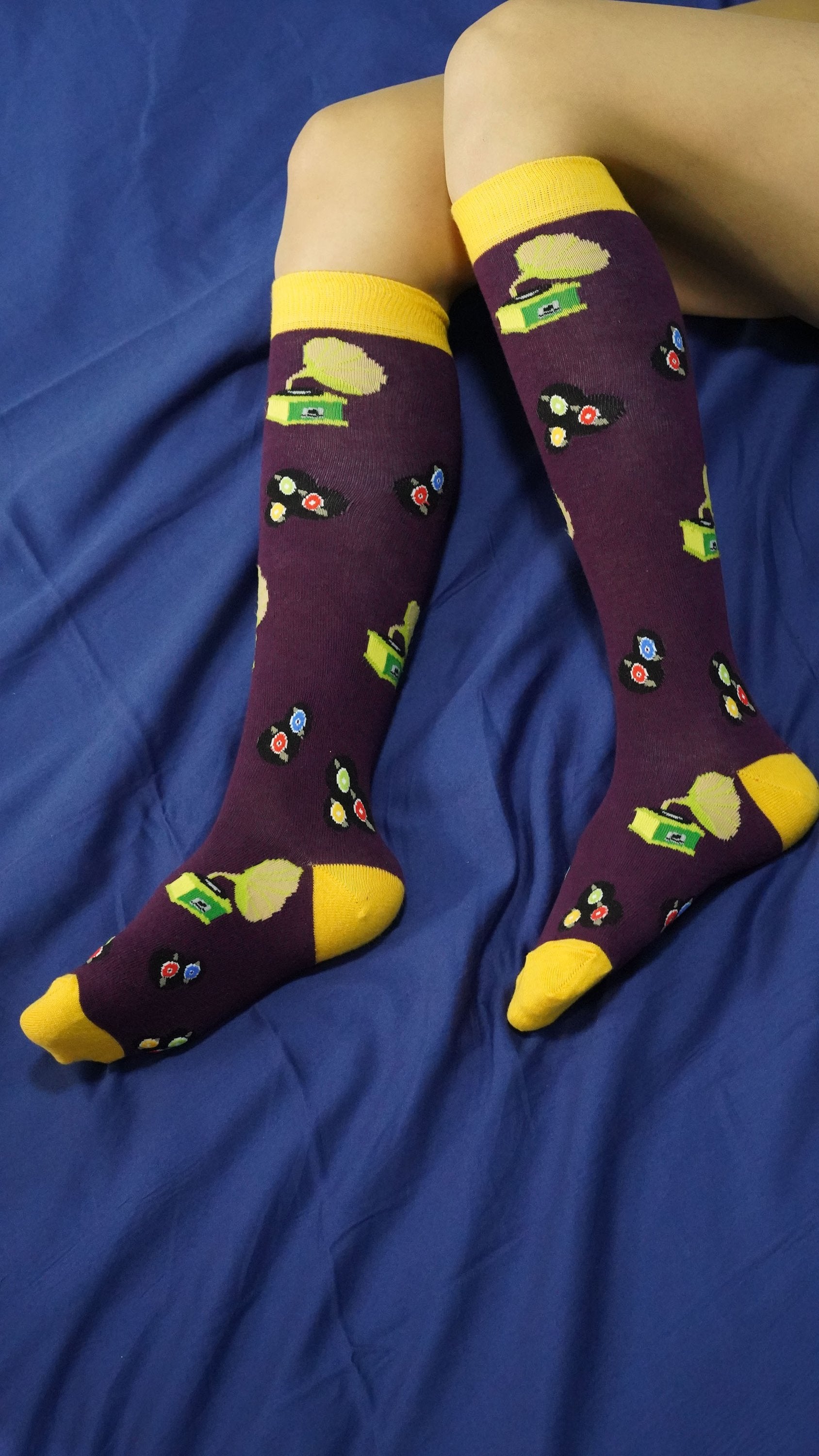 Gramophone Design Knee High Socks