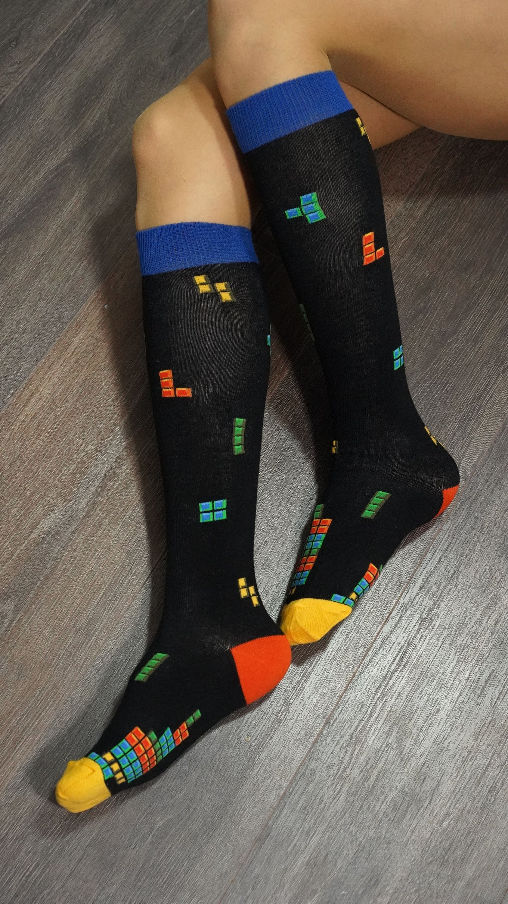 Blocks Design Knee High Socks
