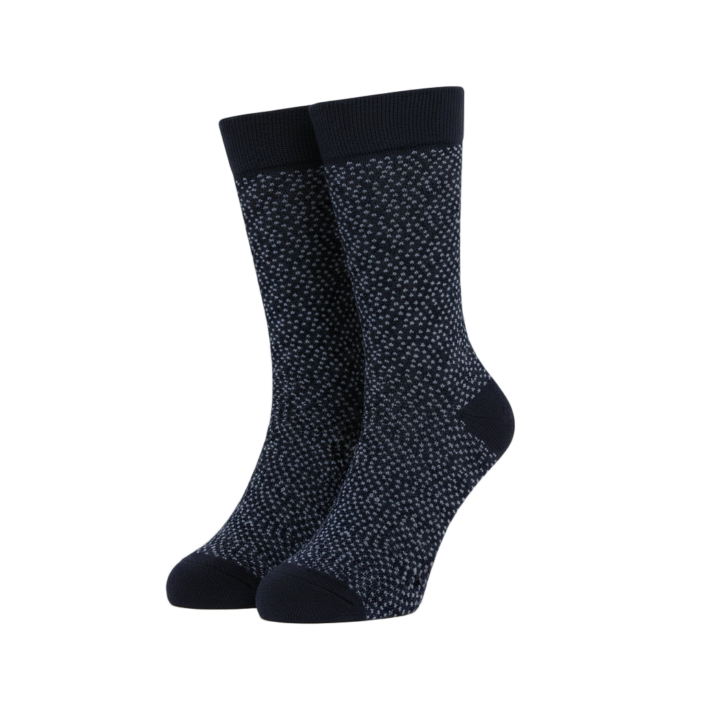 2 Pairs Combed Cotton Crew Socks