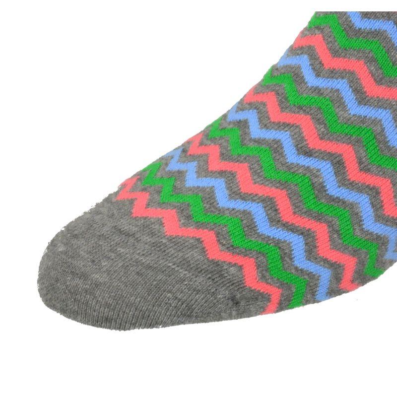 Ocean Wave Pattern Cotton Socks - 3 Pack