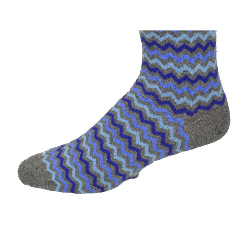 Ocean Wave Pattern Cotton Socks - 3 Pack