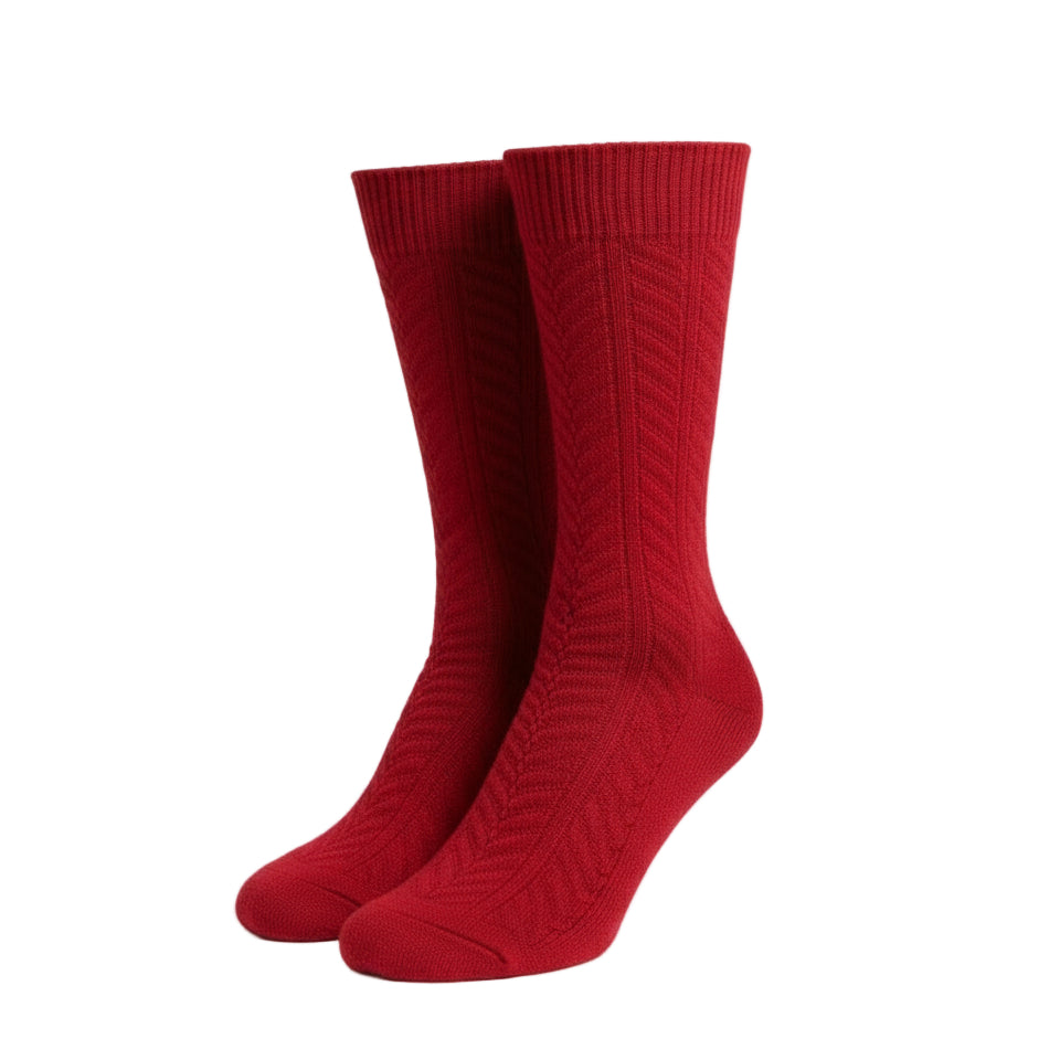 3 Pairs Chevron Pattern Crew Socks