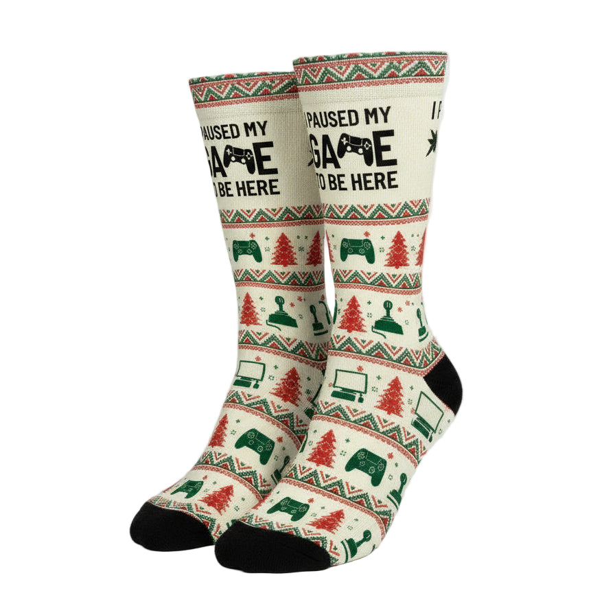 Gaming Themed Design Crew Socks