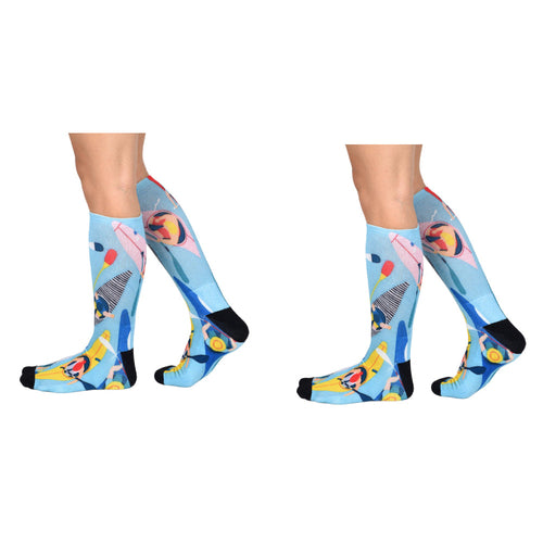 Men & Women's CoolMax Knee-High Socks, Nature Inspired Collection for