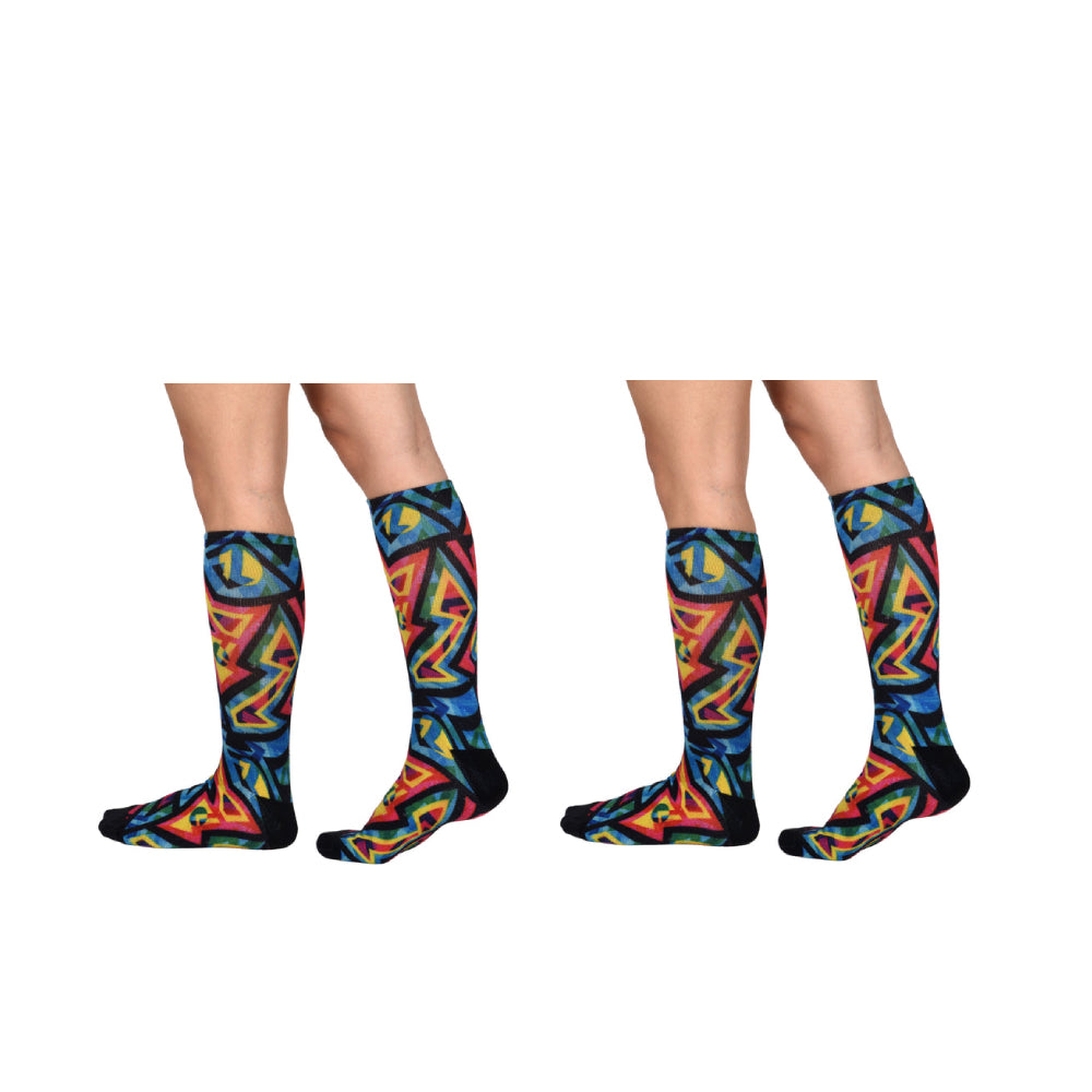 Unisex Get Funky Pattern Knee High Socks