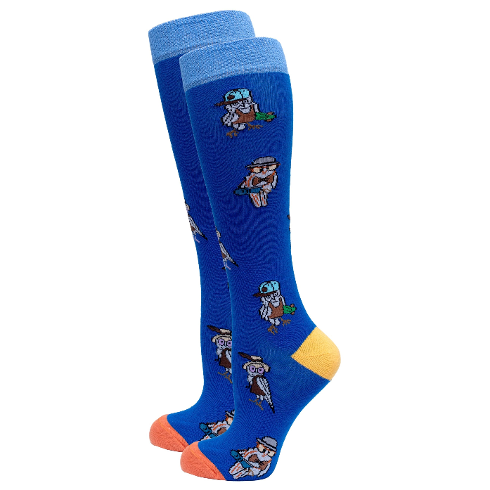 Owl Design Knee High Socks