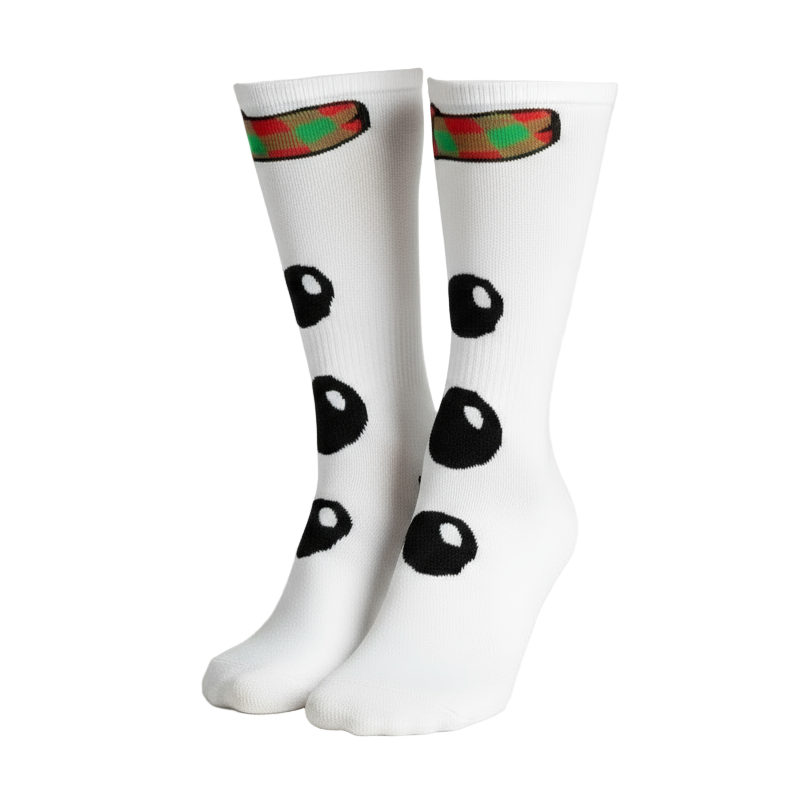 Frosty Snowman Design Crew Socks