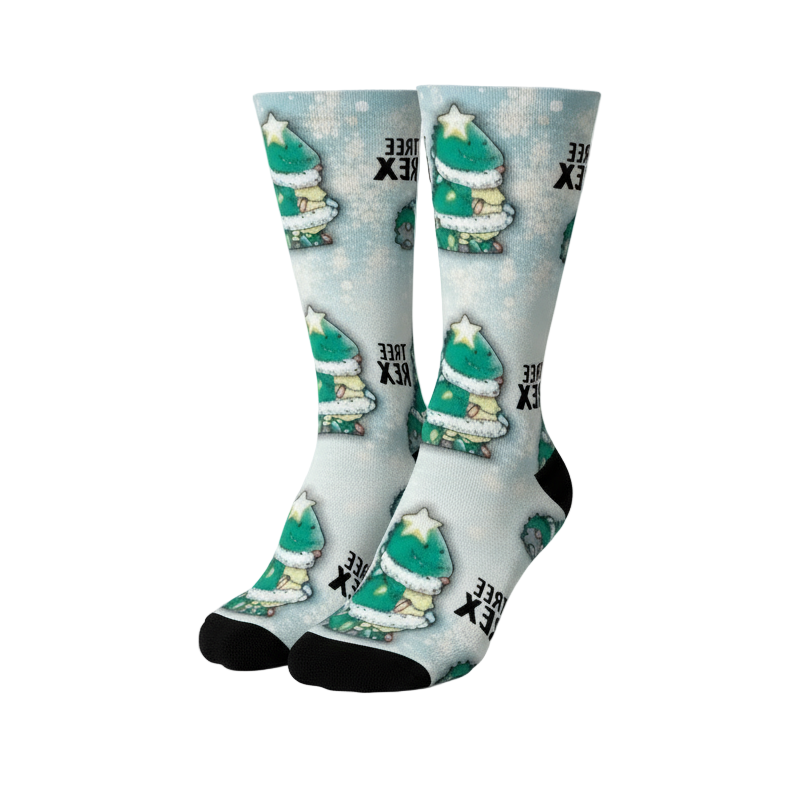 Tree Rex Dinosaur Crew Socks