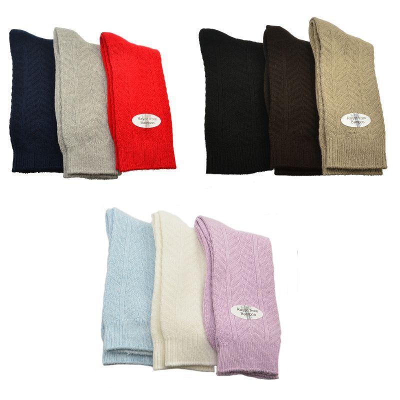 Chevron Pattern Crew Socks - 3 Pack