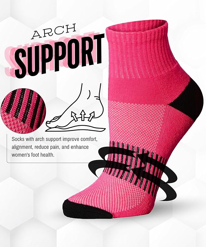 6-Pack Warm Color Ankle Socks