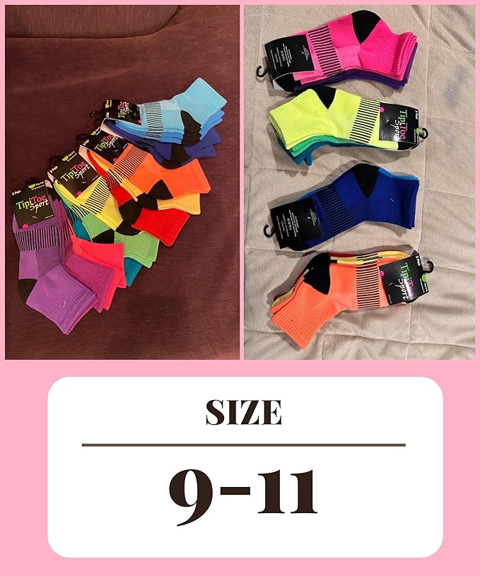 6-Pack Warm Color Ankle Socks