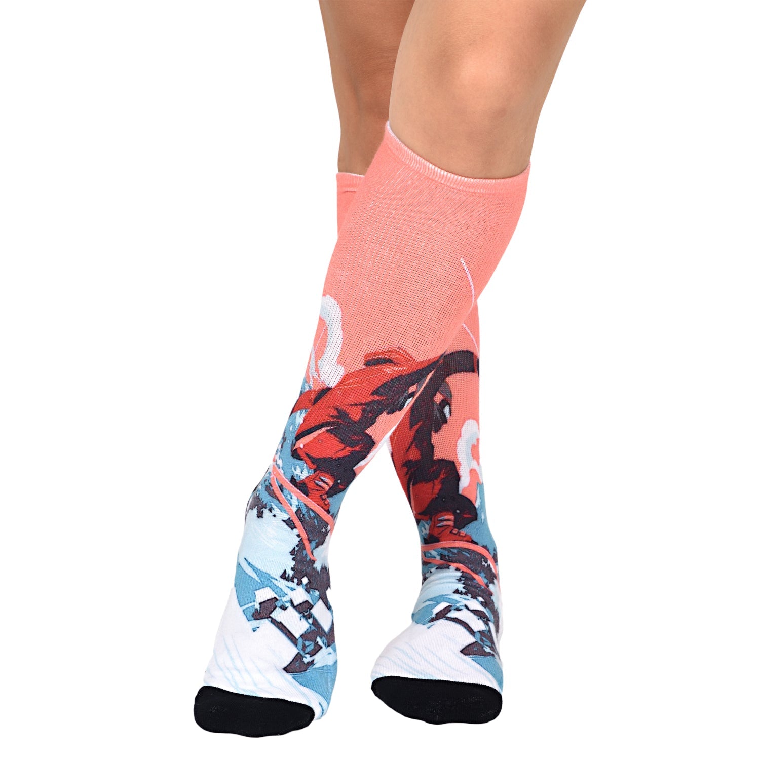 Men & Women's CoolMax Knee-High Socks, Nature Inspired Collection for