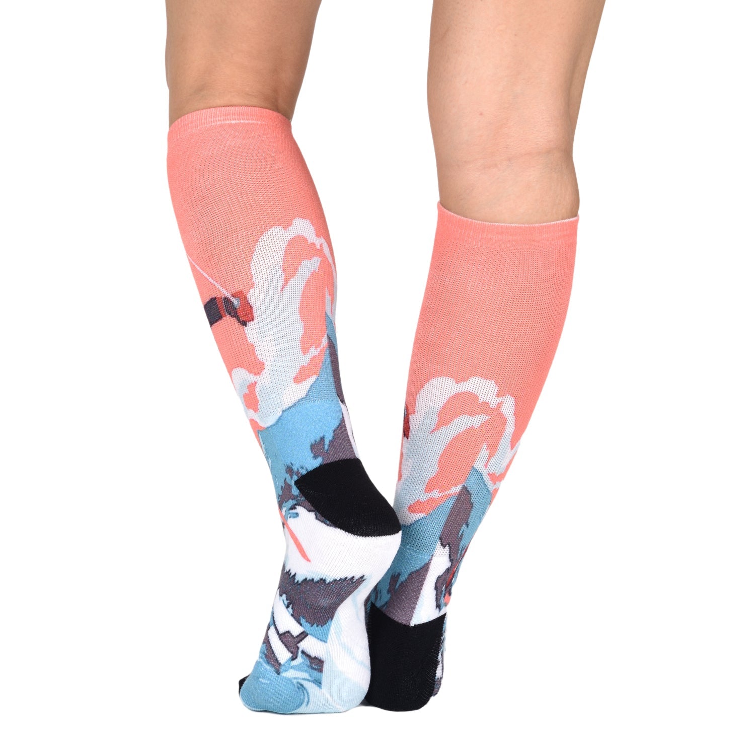 Men & Women's CoolMax Knee-High Socks, Nature Inspired Collection for
