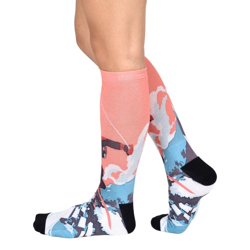 Men & Women's CoolMax Knee-High Socks, Nature Inspired Collection for