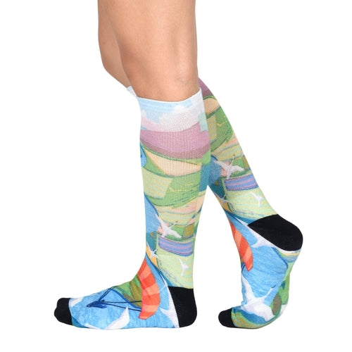 Men & Women's CoolMax Knee-High Socks, Nature Inspired Collection for