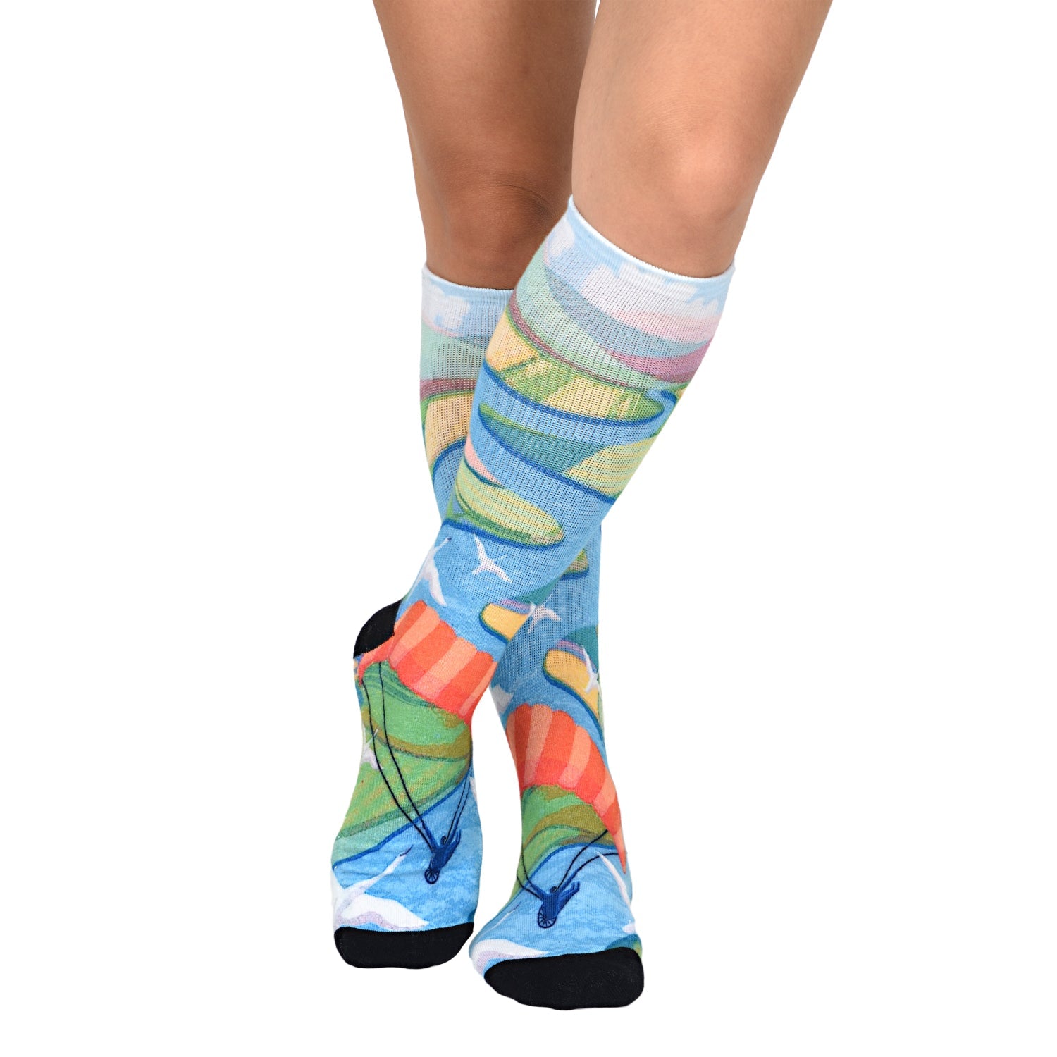 Men & Women's CoolMax Knee-High Socks, Nature Inspired Collection for