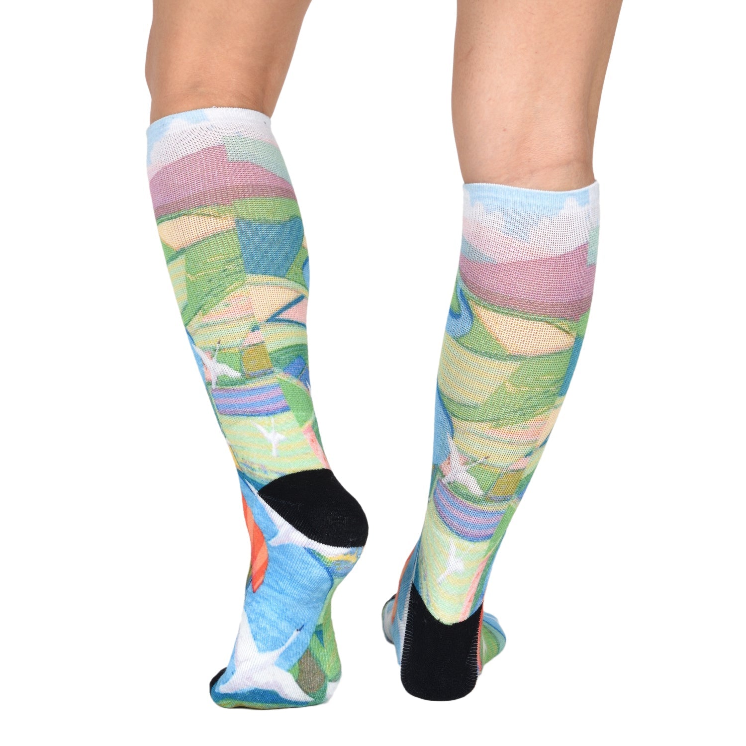 Men & Women's CoolMax Knee-High Socks, Nature Inspired Collection for