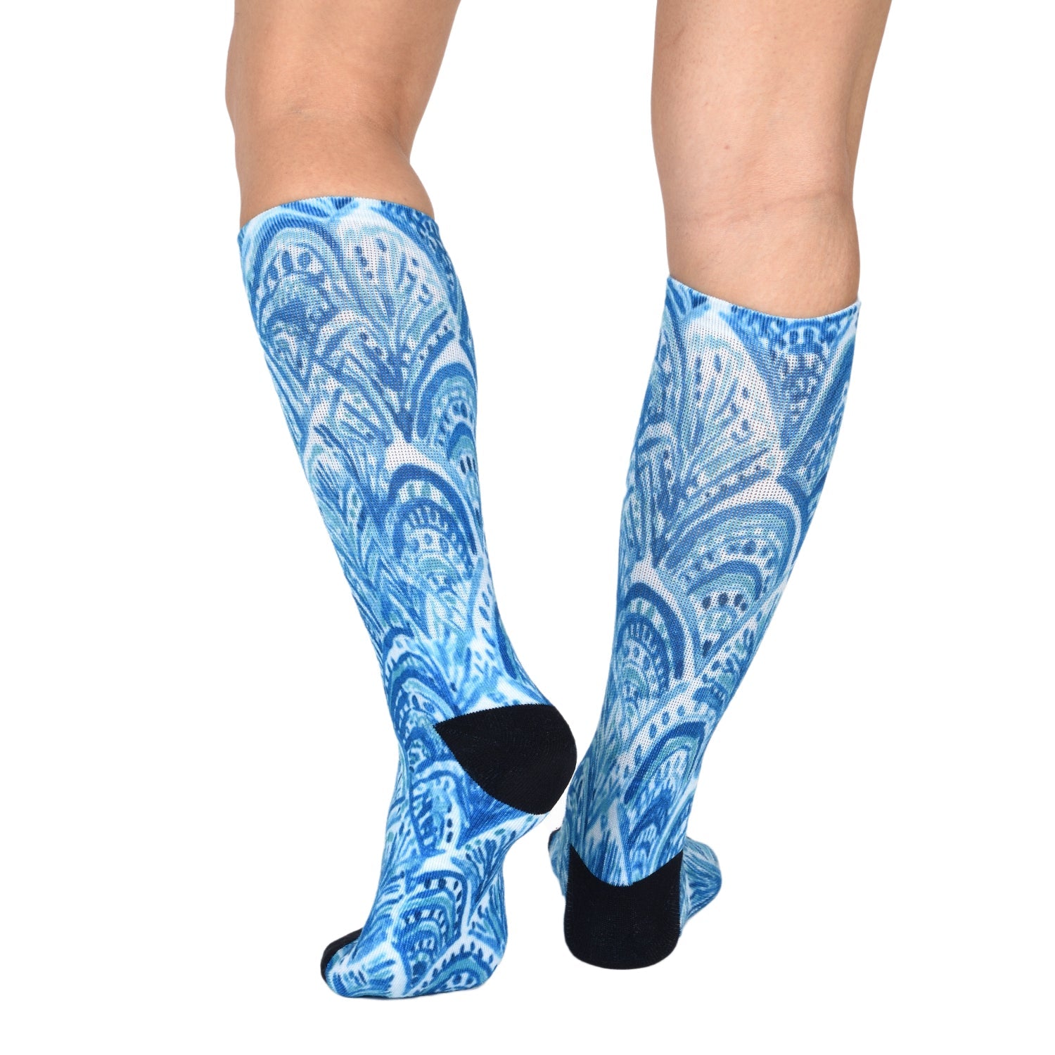 Unisex Blue Dream Pattern Knee High Socks