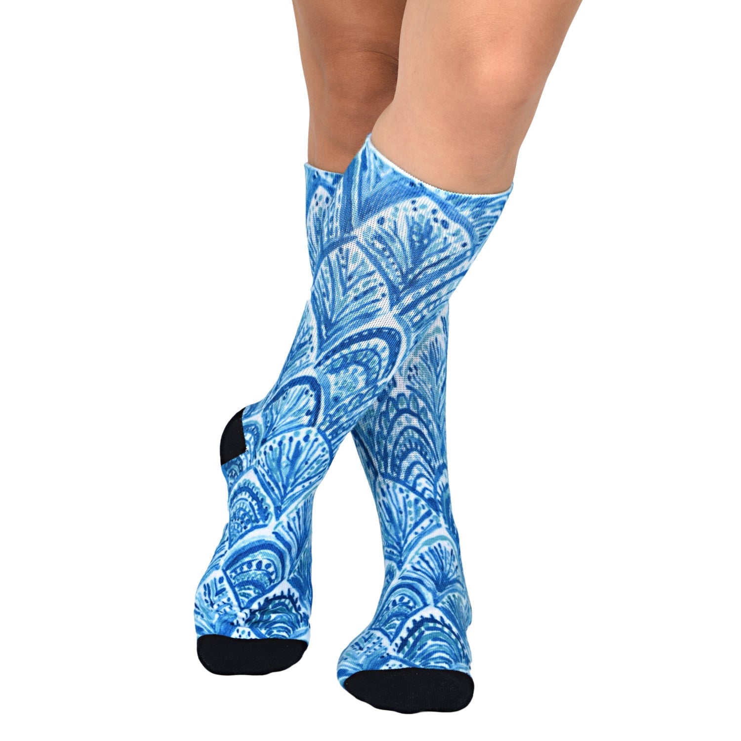 Unisex Blue Dream Pattern Knee High Socks