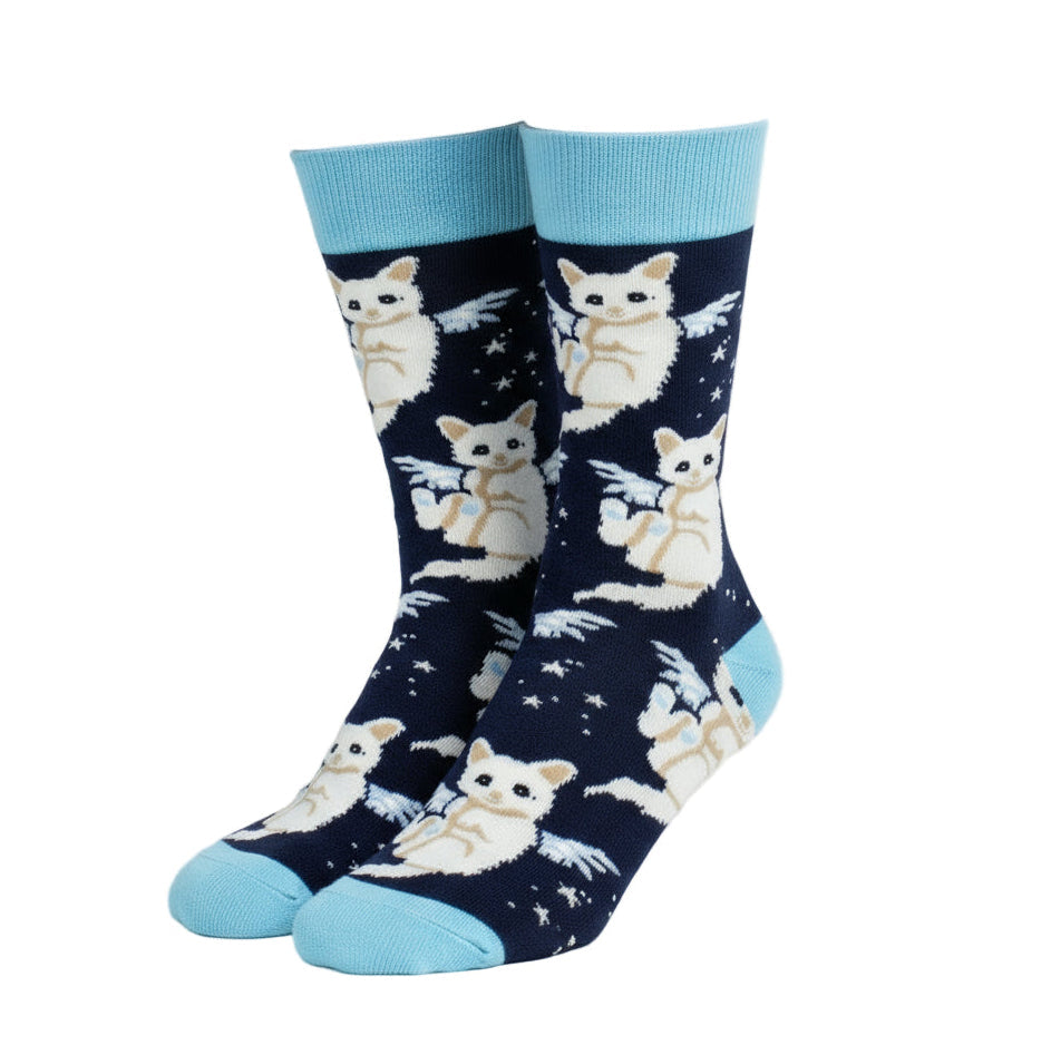 Cat Design Casual Crew Socks