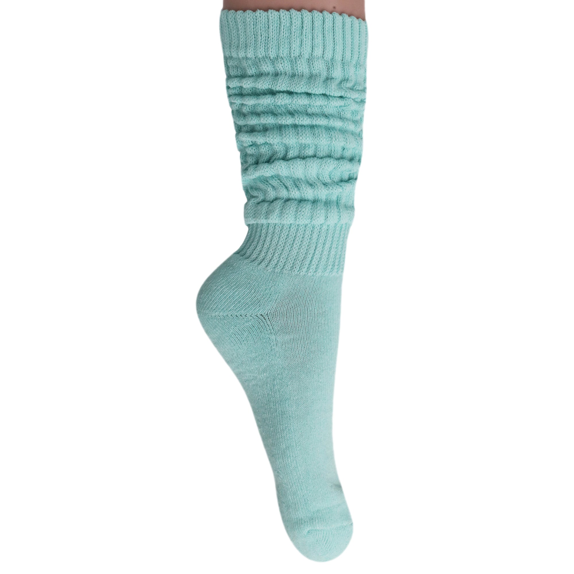 Mint Green Slouch Socks