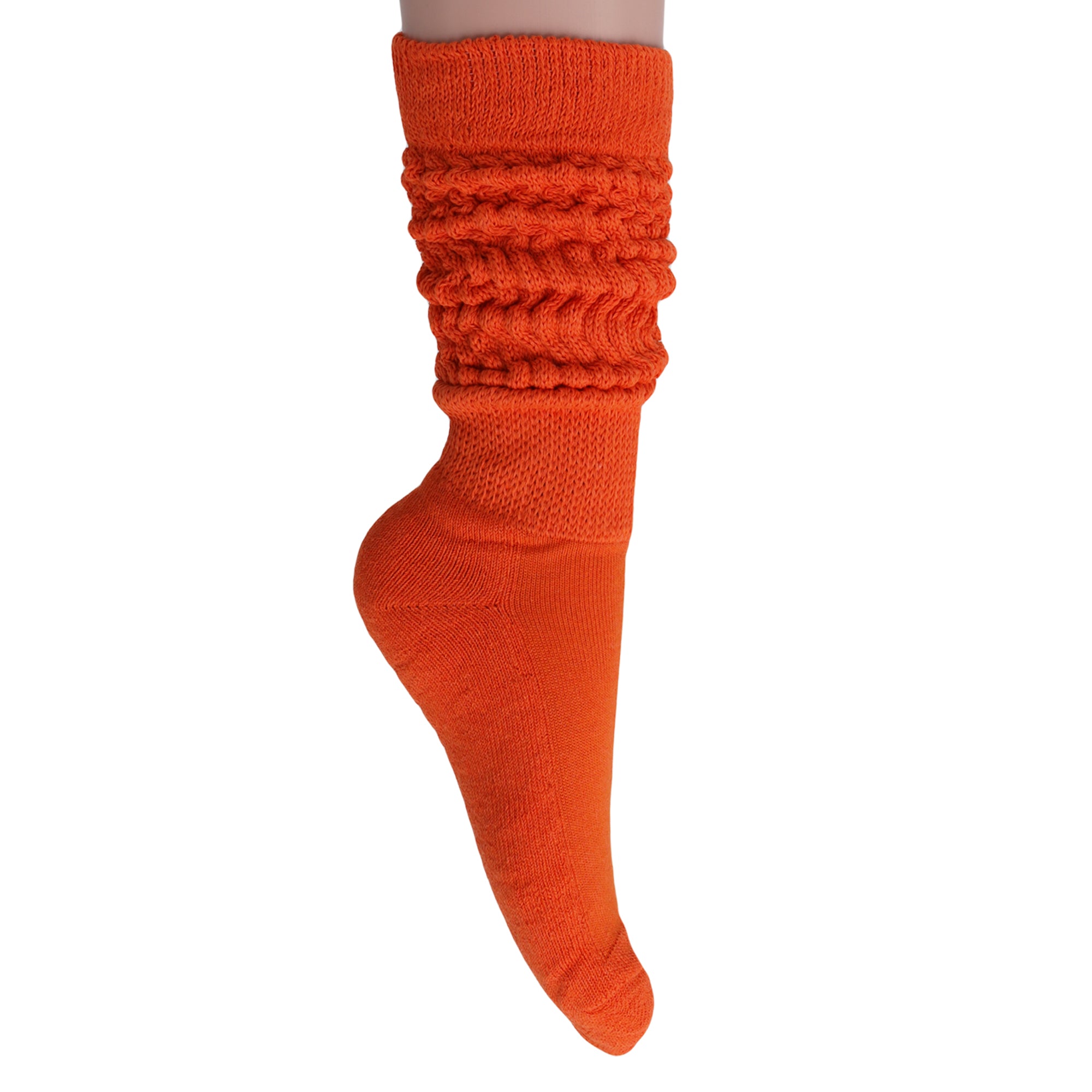 Orange Slouch Socks