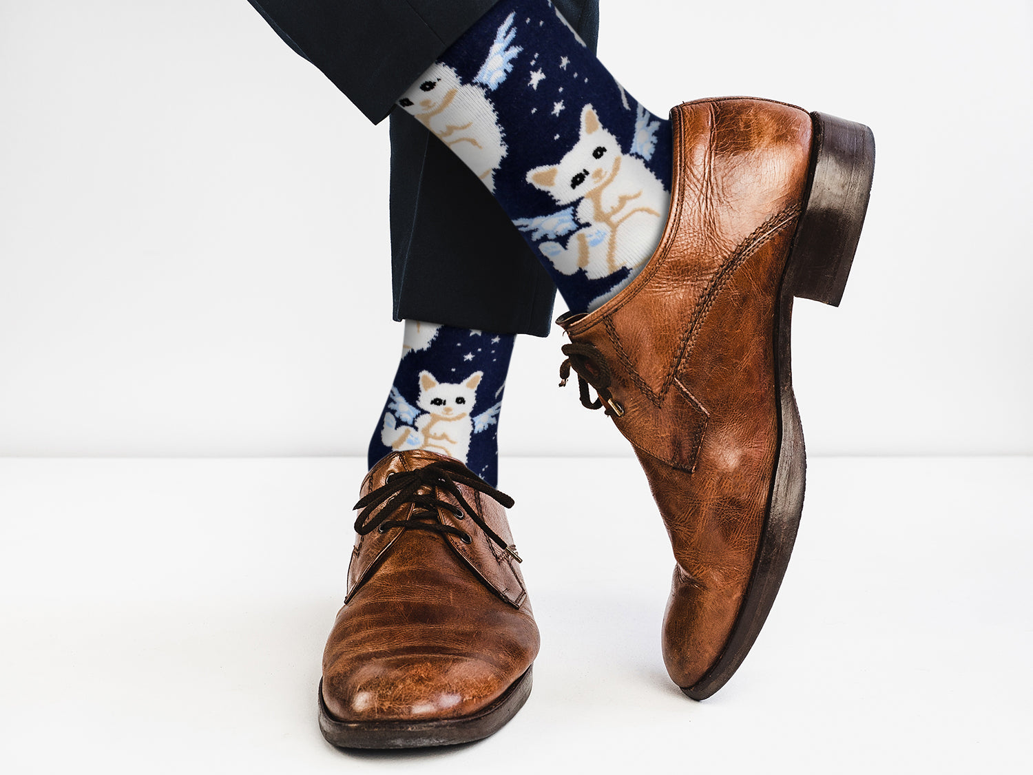 Cat Design Casual Crew Socks